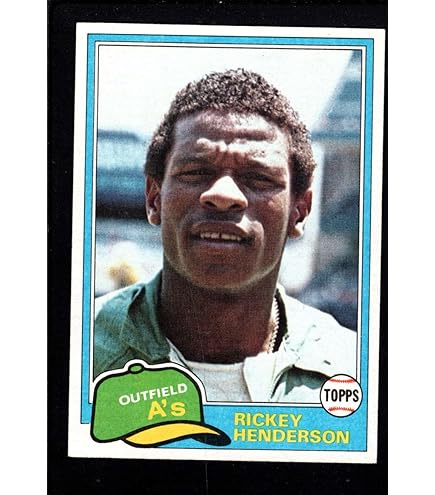 Amazon.com: 1980 Topps #482 Rickey Henderson RC - Oakland